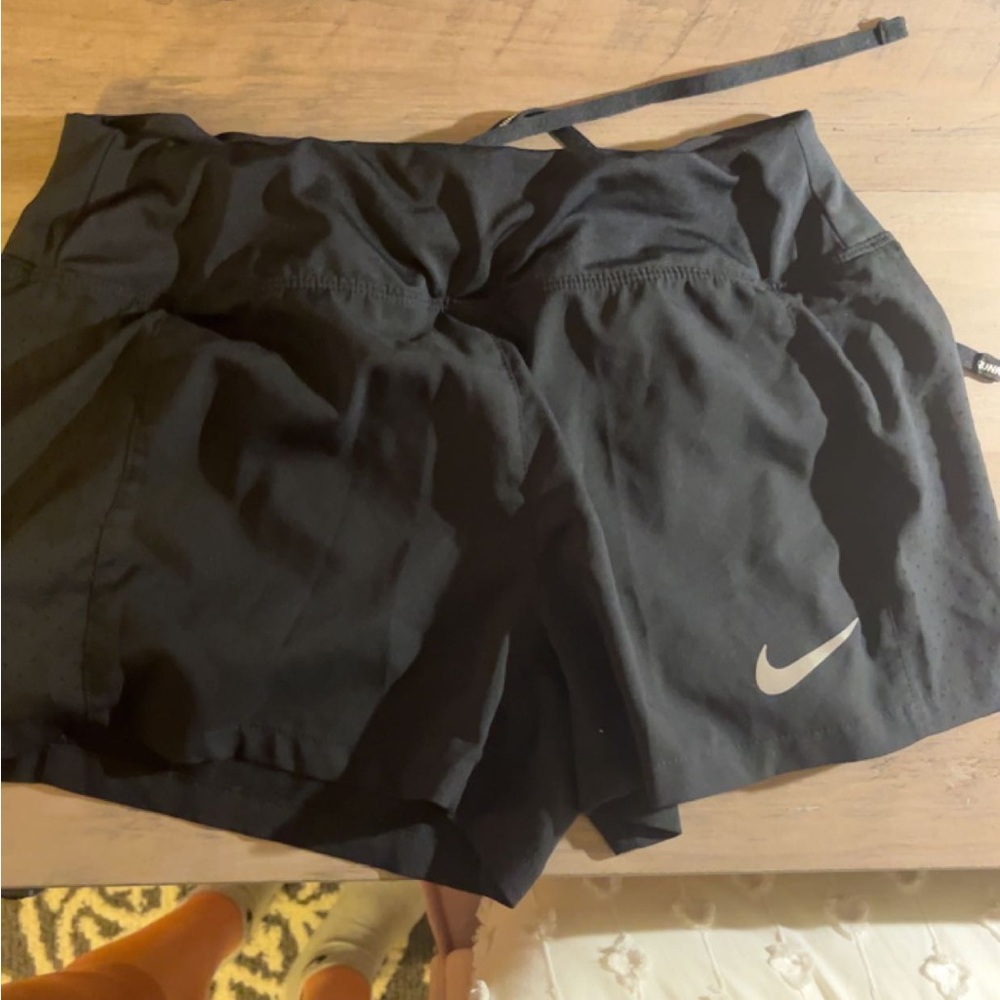 black nike shorts